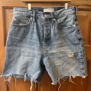 Everlane High Rise Denim Shorts